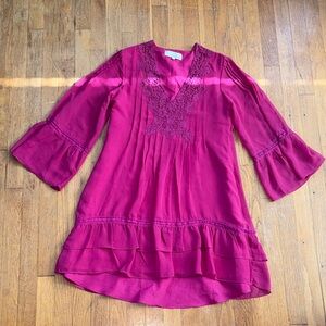 Adeline Rae Elegant Pink Mini Dress